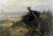 Jozef  Israels On the Dunes oil painting